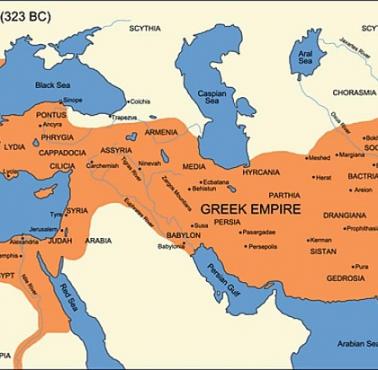 Grecja w 323 roku p.n.e.