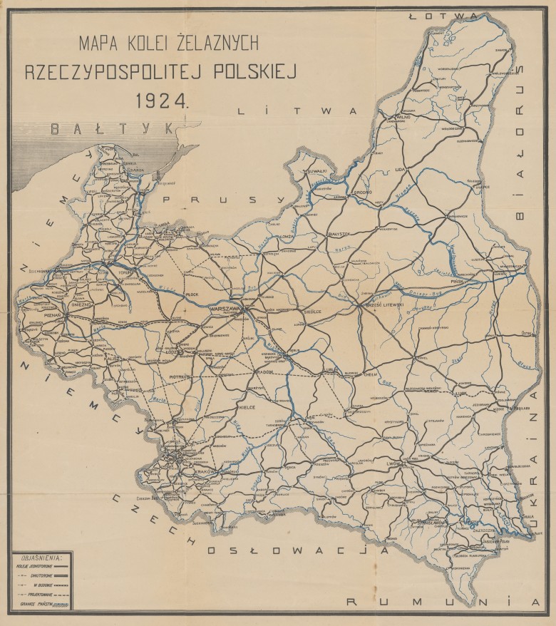 Sieć kolejowa II RP, 1924