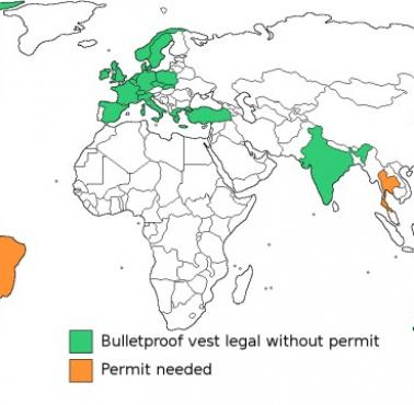 Gdzie potrzebne jest pozwolenie na noszenie kamizelki kuloodpornej