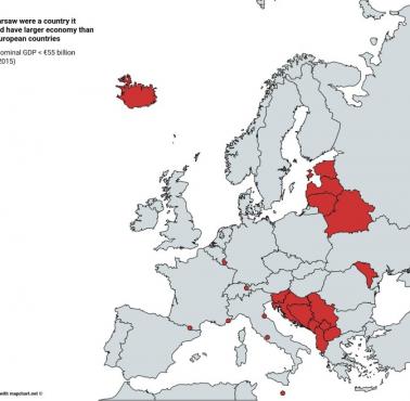 Gdyby Warszawa była krajem miałaby większą gospodarkę niż 22 kraje europejskie
