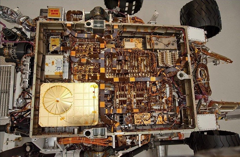 Wnętrze marsjańskiego łazika Curiosity