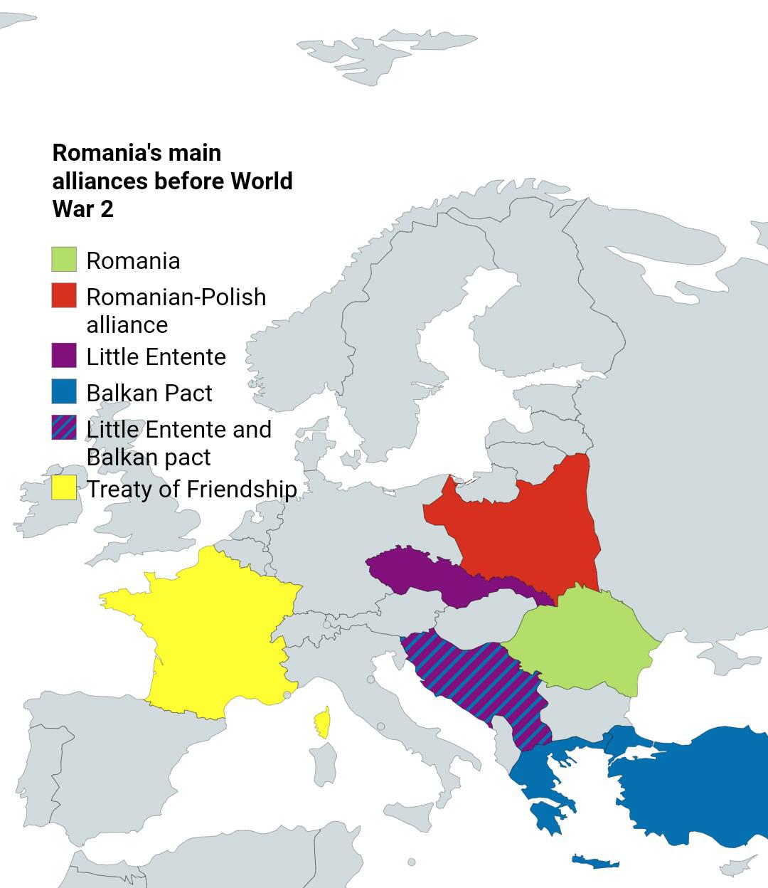 Główne sojusze Rumunii przed II wojną światową