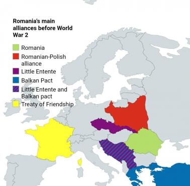 Główne sojusze Rumunii przed II wojną światową