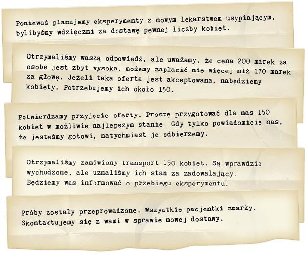 Korespondencja pomiędzy niemiecką firmą chemiczną Bayer a komendantem obozu koncentracyjnego Auschwitz