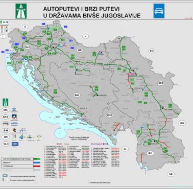 Autostrady w krajach byłej Jugosławii