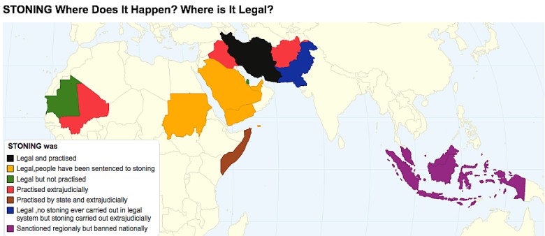 Legalność wyroku śmierci poprzez ukamienowanie, 2018