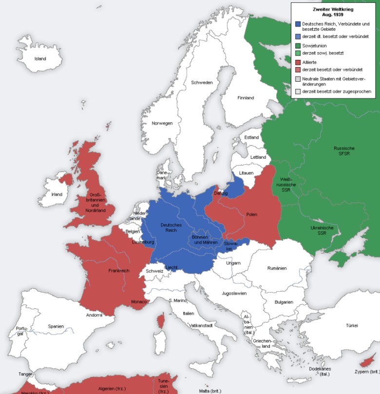 II wojna światowa w Europie (animacja)