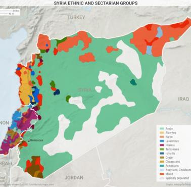 Mapa etniczna Syrii