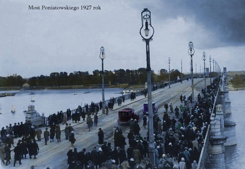 Most Księcia Józefa Poniatowskiego w 1927 roku