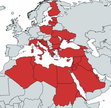 Kraje w Europie i basenie Morza Śródziemnego, które mogą mieć zablokowany dostęp do oceanu