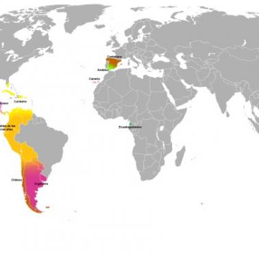 Główne dialekty hiszpańskiego
