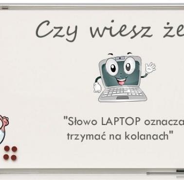 Słowo laptop pochodzi od ...