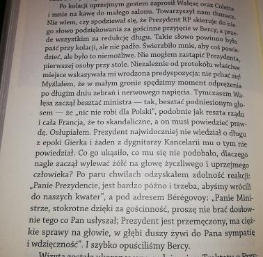 Pierwsza wizyta Prezydenta Wałęsy we Francji i spotkanie z tamtejszym ministrem finansów, który właśnie zredukował nam dług