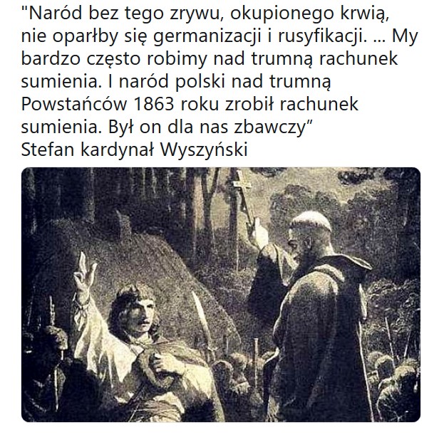 Naród bez tego zrywu, okupionego krwią, nie oparłby się germanizacji i rusyfikacji. ... My bardzo często robimy nad trumną ...