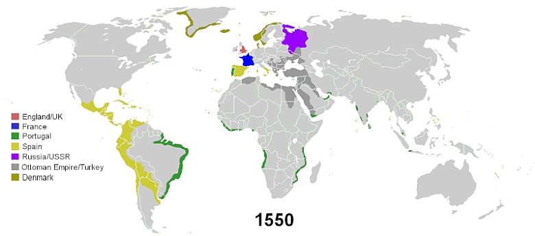 Kolonizacja od 1492 roku (animacja)