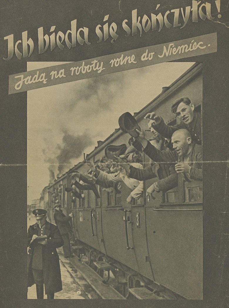 Ich bieda się skończyła. Niemiecki plakat propagandowy z 1944 roku