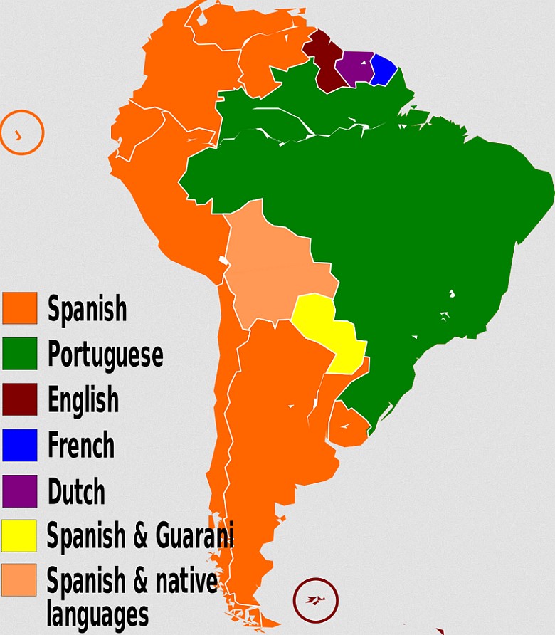 Języki używane w Ameryce Południowej