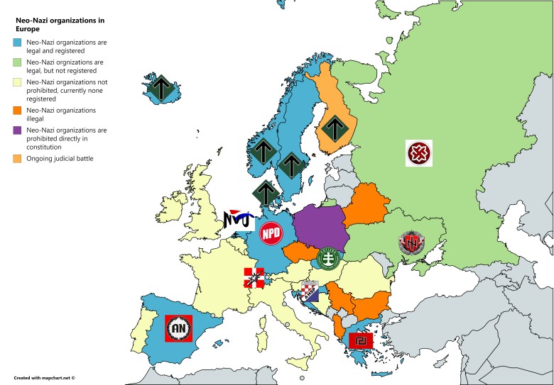 Neo-nazistowskie organizacje w Europie