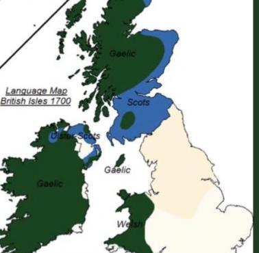 Języki Wysp Brytyjskich w 1700 roku