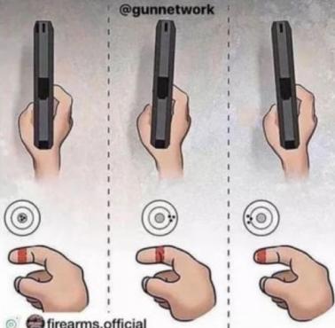 Jak ustawić palec na spuście podczas strzelania z pistoletu