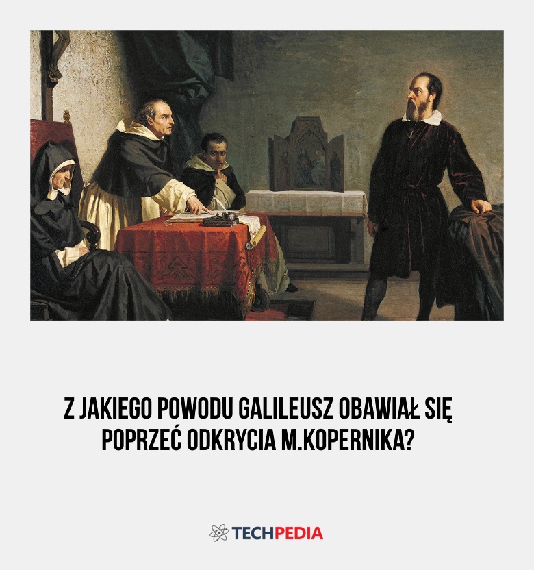 Z jakiego powodu Galileusz obawiał się poprzeć odkrycia M.Kopernika?