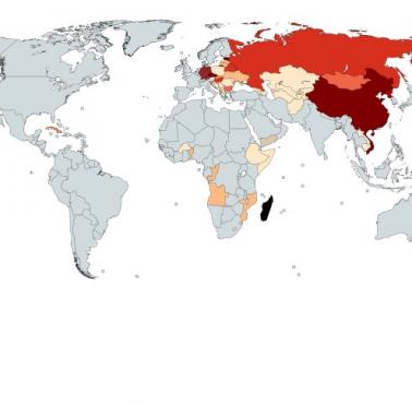 Procent osób niewierzących w państwach komunistycznych (w tym byłych)