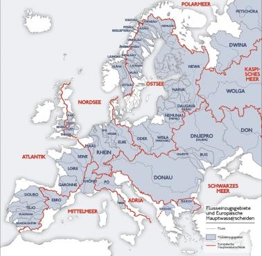 Dorzecza największych europejskich rzek