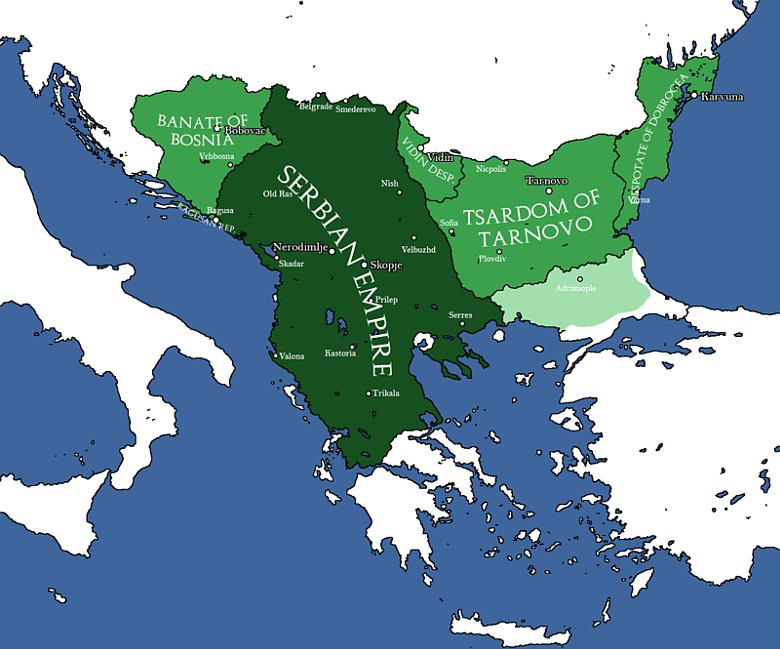 Serbskie Imperium 1346-1371