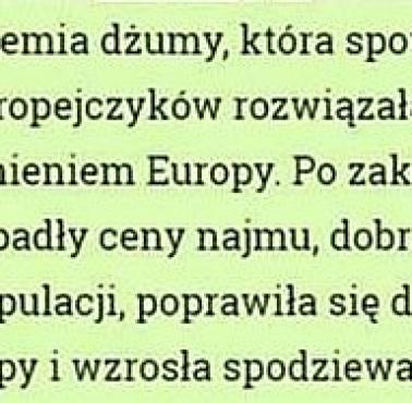 Epidemia dżumy miała swoje pozytywne strony