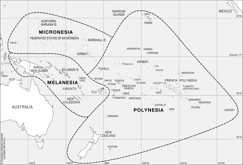 Mikronezja - Melanezja - Polinezja