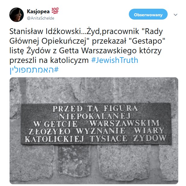 Stanisław Idźkowski... Żyd, pracownik 