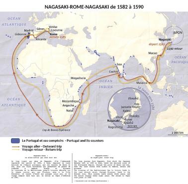 Japońska misja do Europy 1582-1590 przez Portugalię, Hiszpanię i Włochy