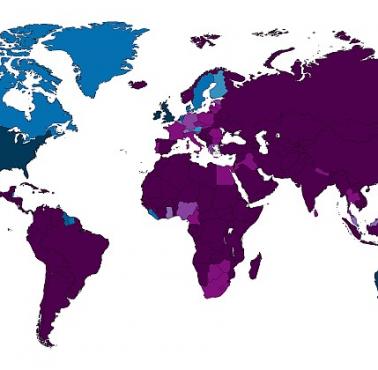 Kraje według populacji anglojęzycznej (%)