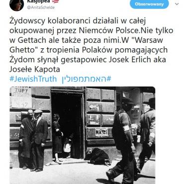 Żydowscy kolaboranci działali w całej okupowanej przez Niemców Polsce.Nie tylko w Gettach ale także poza nimi ...