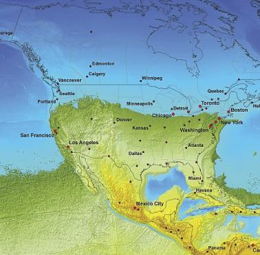 Jakby wyglądała Ameryka Północna, gdyby Ziemia przestała się obracać