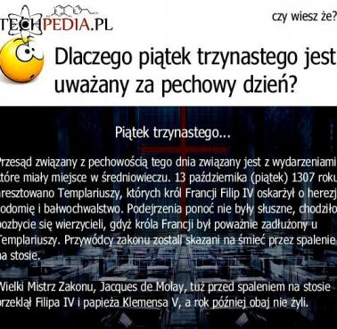 Dlaczego piątek trzynastego jest uważany za pechowy dzień?