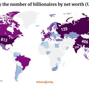 Kraje z największą liczbą miliarderów