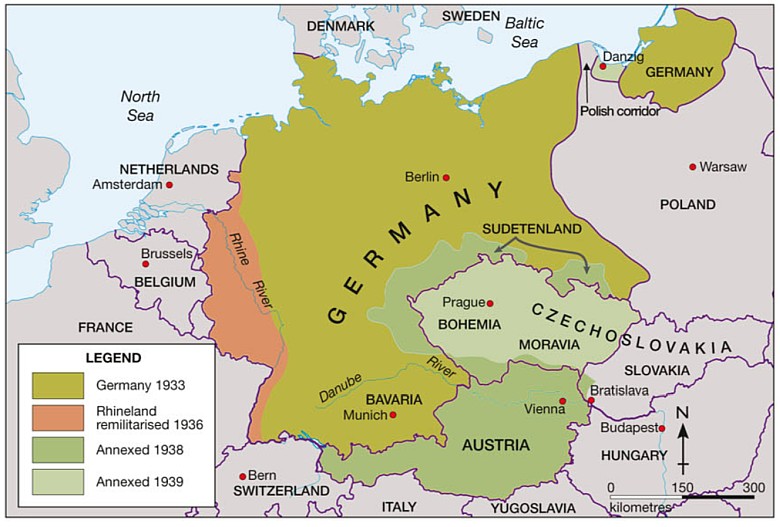 Ekspansja III Rzeszy do rozpoczęcia wspólnie z ZSRR II wojny światowej w 1939 roku