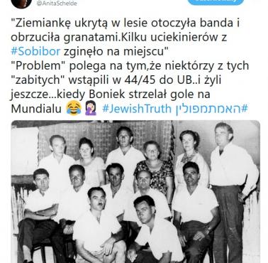 "Ziemiankę ukrytą w lesie otoczyła banda i obrzuciła granatami.Kilku uciekinierów z Sobibor zginęło na miejscu" ...