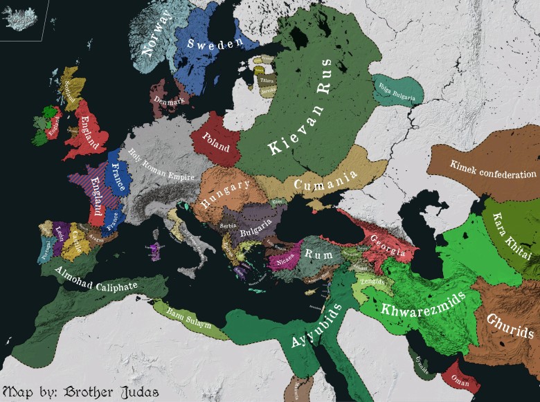 Tak wyglądała Europa w XIII wieku