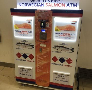 Automat z filetami z łososia, Singapur