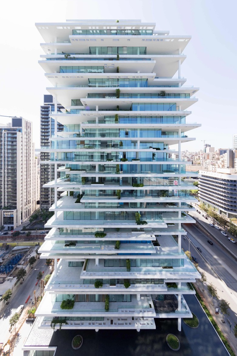 Beirut Terraces zaprojektowany przez szwajcarską firmę Herzog & de Meuron, Bejrut, Liban