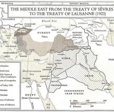 Bliski Wschód od traktatu Sèvres (1920) do traktatu z Lozanny (1923)
