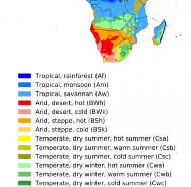 Mapa klimatyczna Afryki