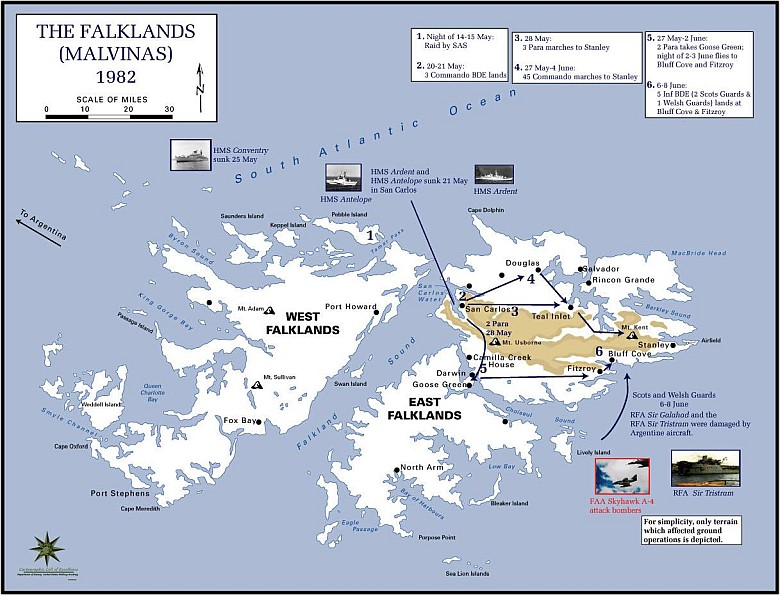 Wojna o Falklandy, 1982