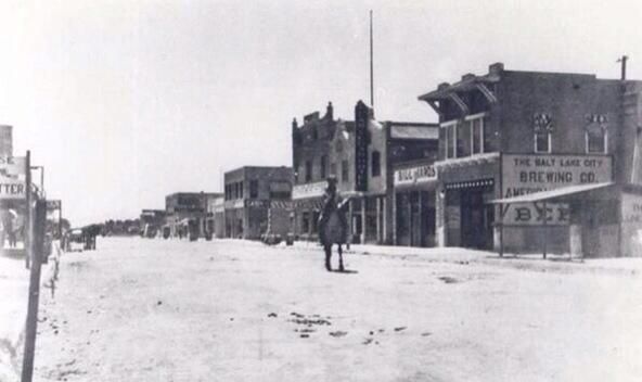 Centrum Las Vegas w 1912 roku