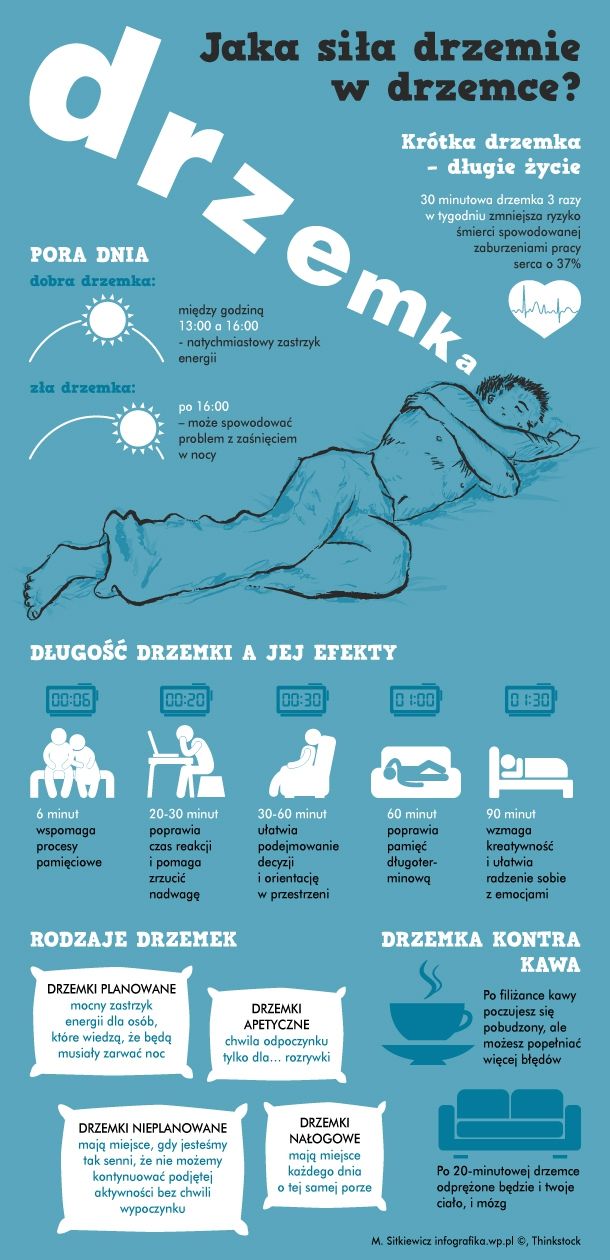 Korzyści z drzemki
