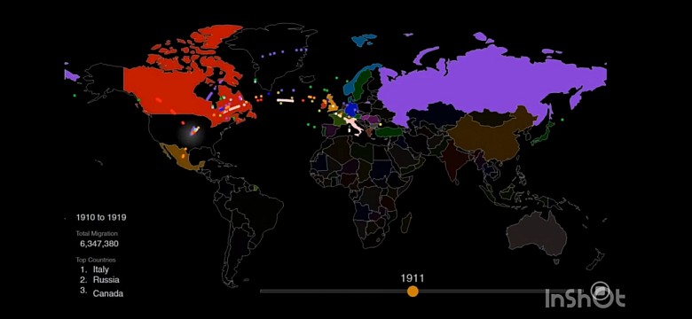 Imigracja do USA w całej historii tego państwa (animacja)