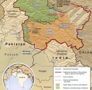 Sporny obszar Kaszmiru, Dżammu i Aksai