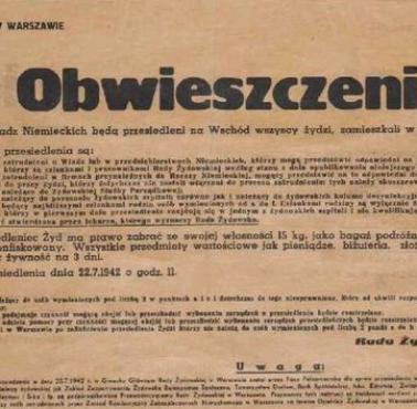 Emanuel Ringelblum : "Na twarzach policjantów żydowskich prowadzących tę akcję nie znać było smutku i bólu z powodu tej ...